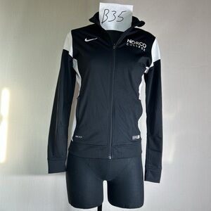 Nike Black & White Norco College Full-Zip Bomber Jacket